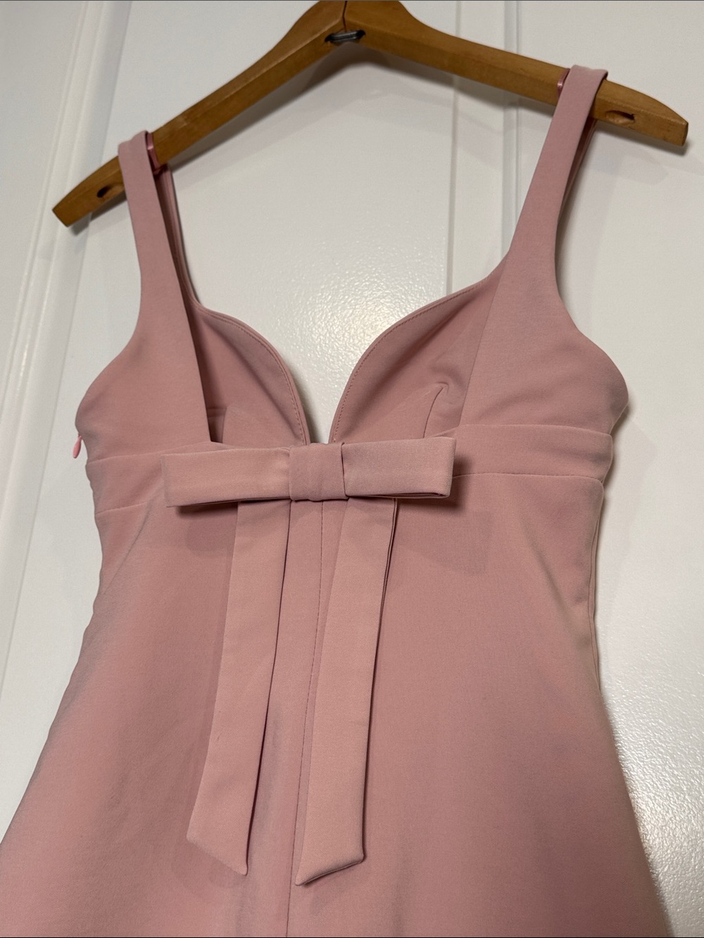 Zara Blush Pink Mini Dress with Bow